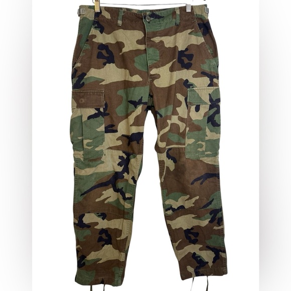 US Military Medium Short Woodland Camo Combat/ Camouflage Men’s Pants. - Picture 1 of 8